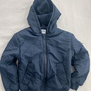 Old Navy Boys Navy Puffer Jacket Hooded Winter Coat Size 8